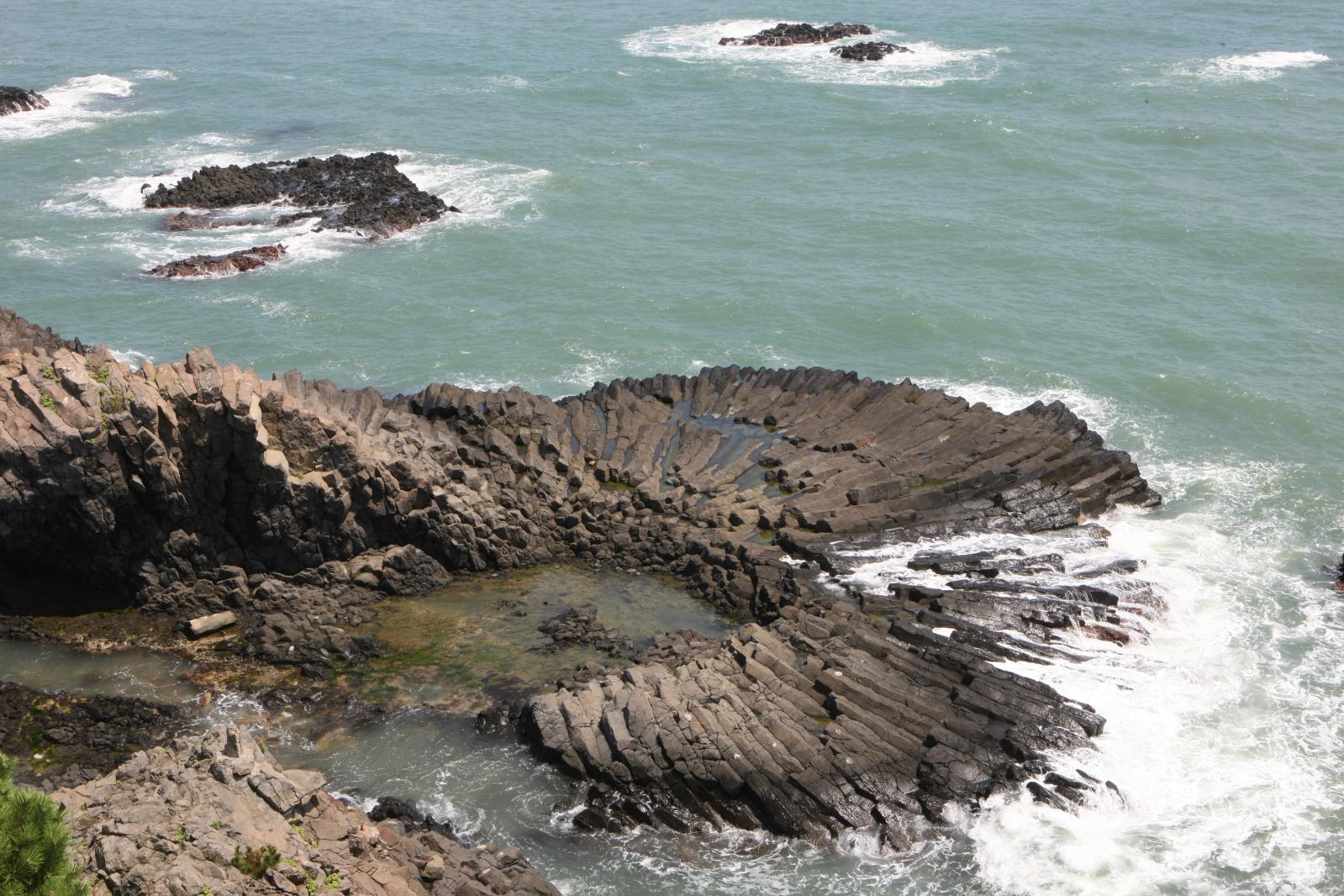 양남주상절리 항공사진
